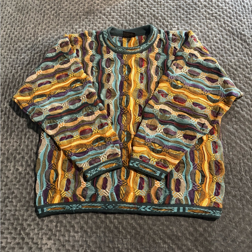 Vintage COOGI Vibrant Multicolor Crewneck Sweater